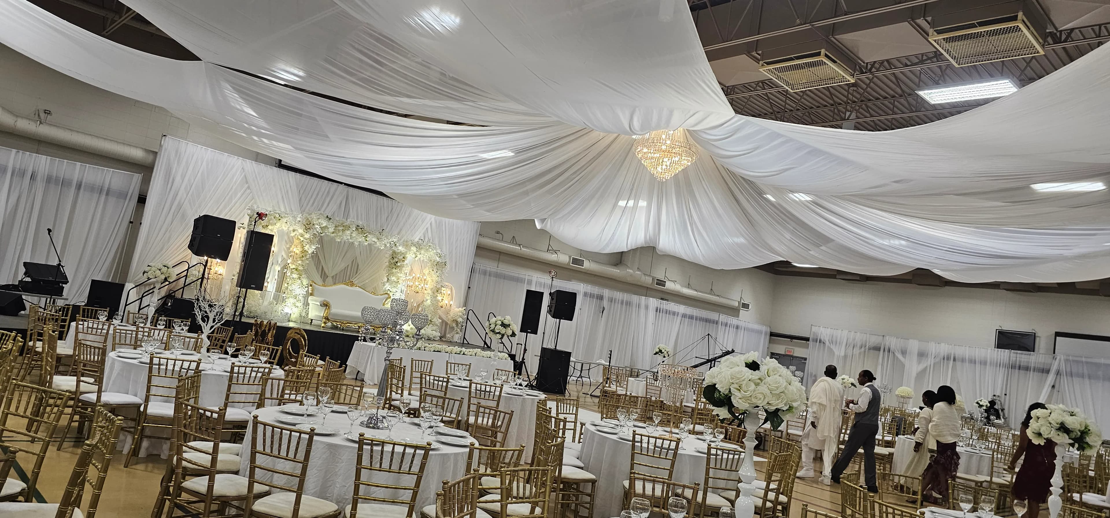 Ceiling Draping project 1